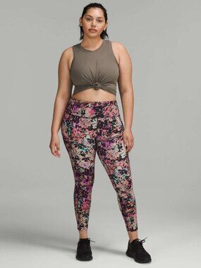 Lululemon Fast & Free High Rise Running Tight 25"  - size 6